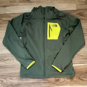 The North Face Men’s sz M Borod Fleece Zip-up Hoodie Hiking Outdoors, Green